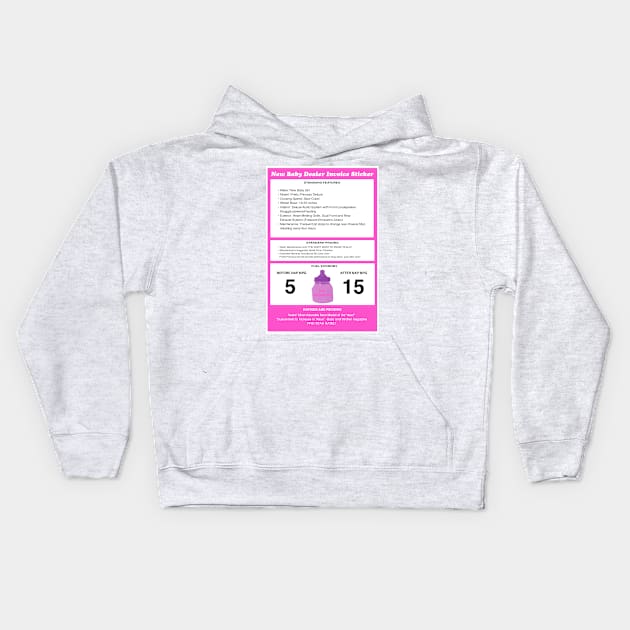 Baby Girl Sticker Shock Kids Hoodie by PopCultureShirts